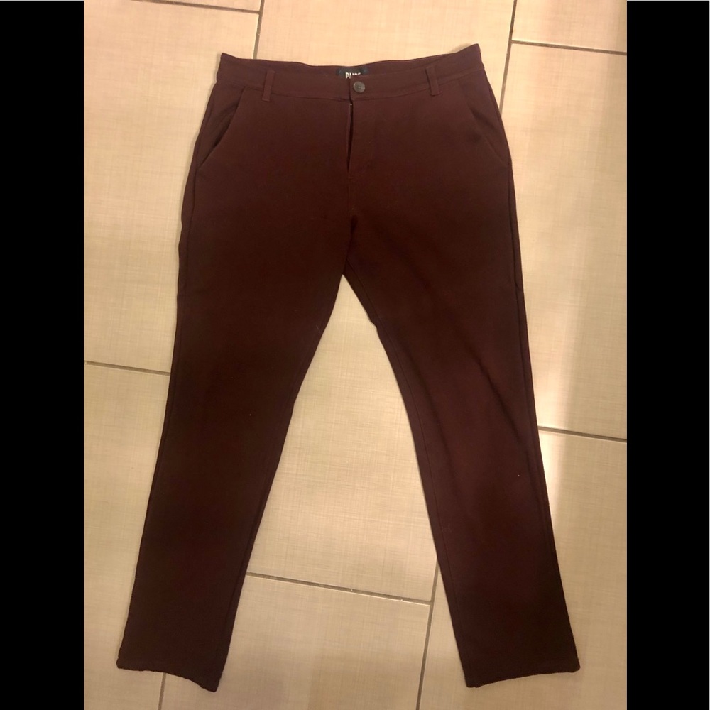 Men’s Burgundy PAIGE Knit Pants Size 32